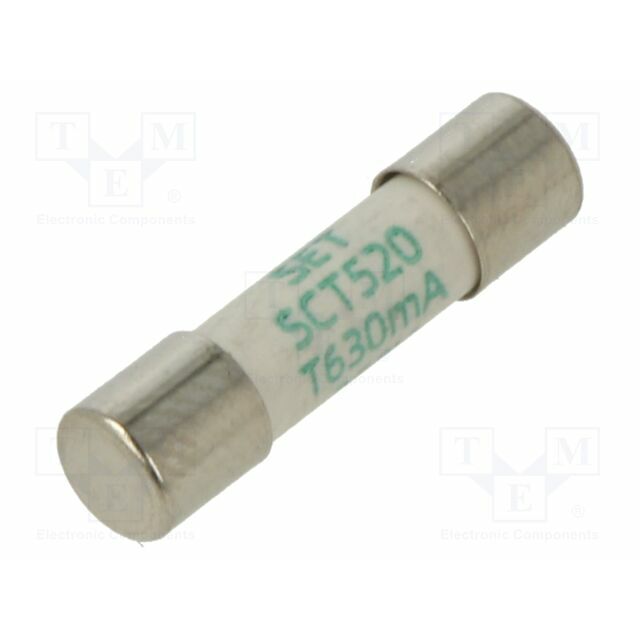SETFUSE Fuse: fuse; 5x20mm; ceramic; 630mA