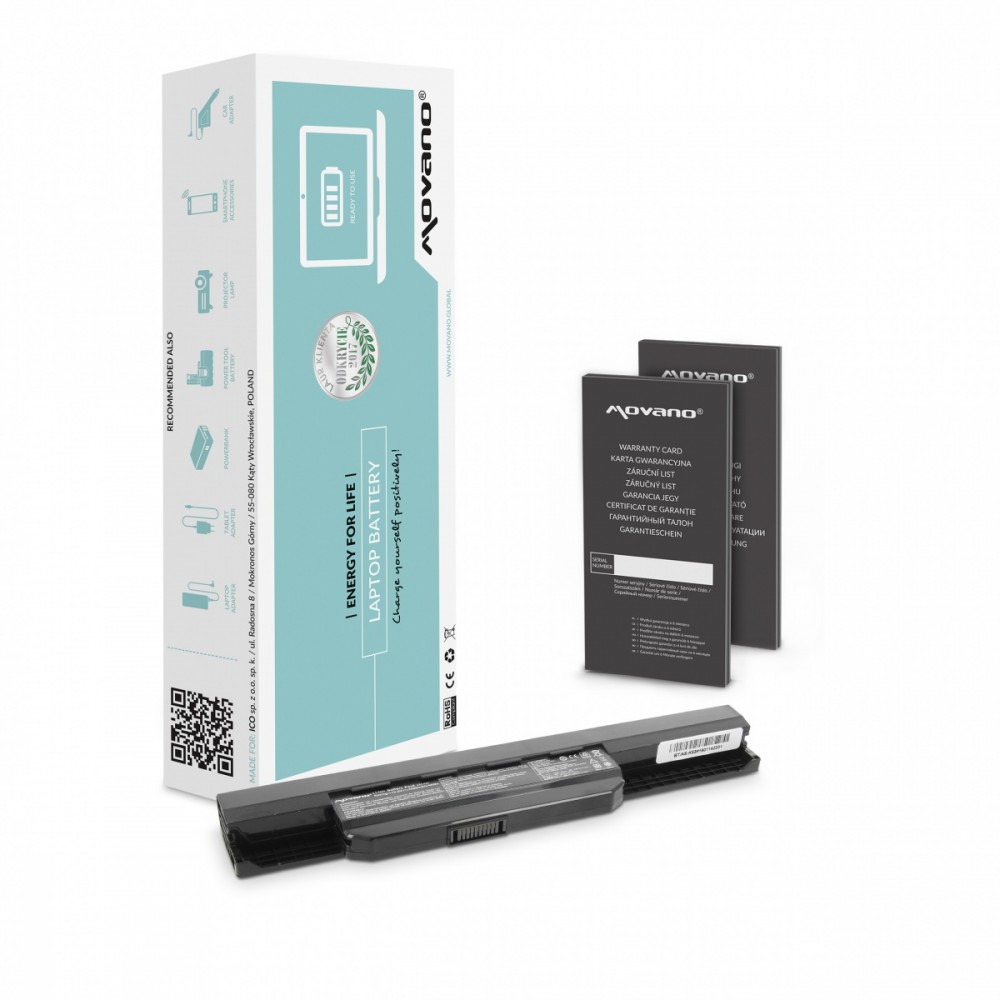 Movano Battery A32K53 for Asus K53S