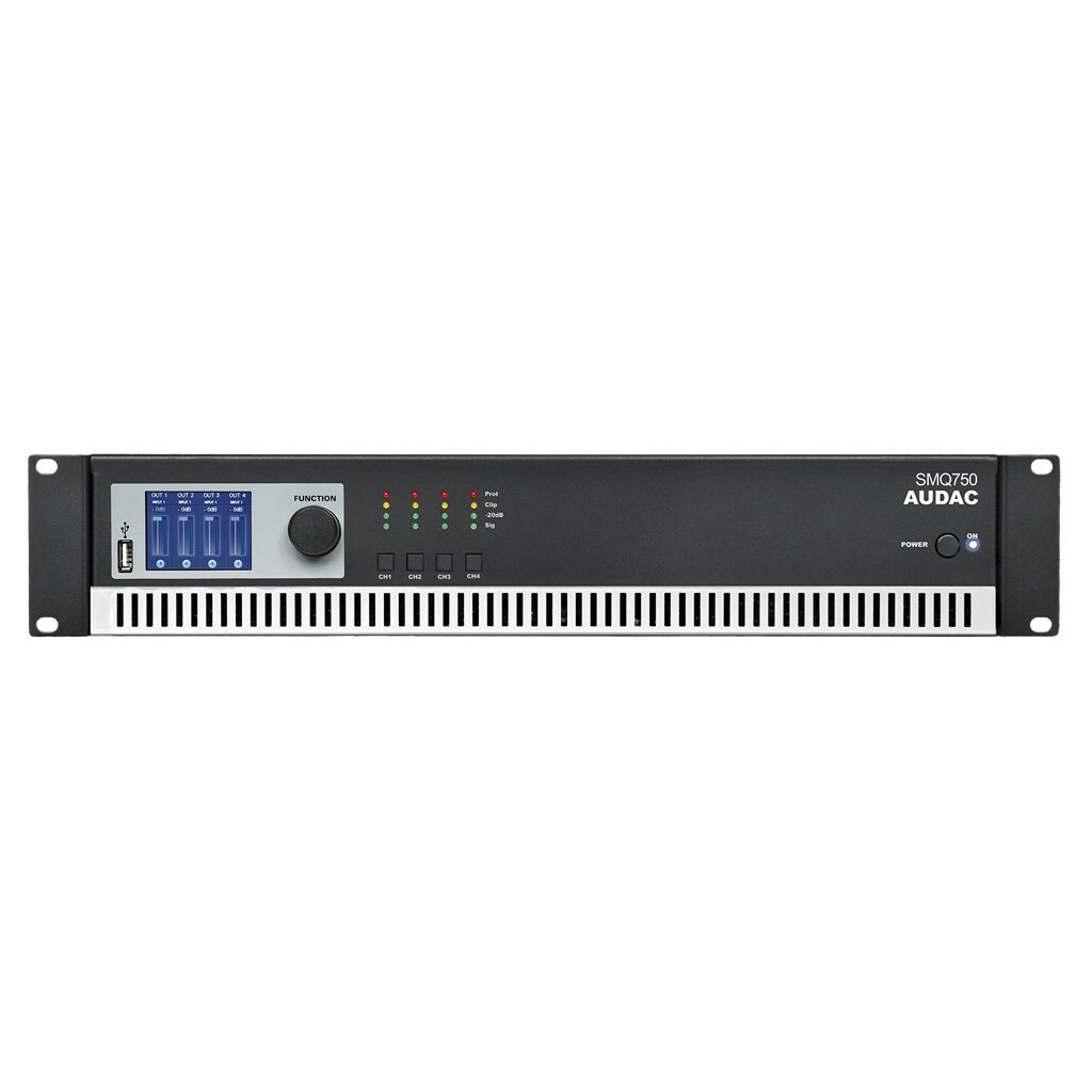 Four-channel amplifier AUDAC SMQ750 | SMQ750