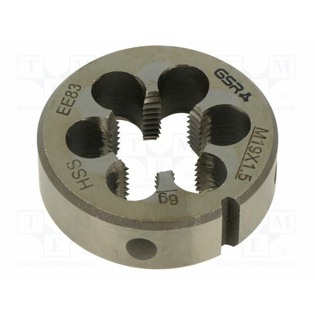 Threading die; M19; 1.5; high