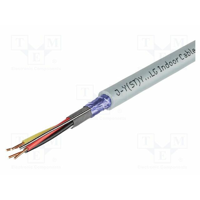 Wire; J-Y(ST)Y÷LG; 2x2x0.6mm; wire; Cu