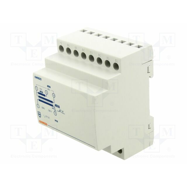 GEWISS Transformer: mains; 40VA; 230VAC; 24V