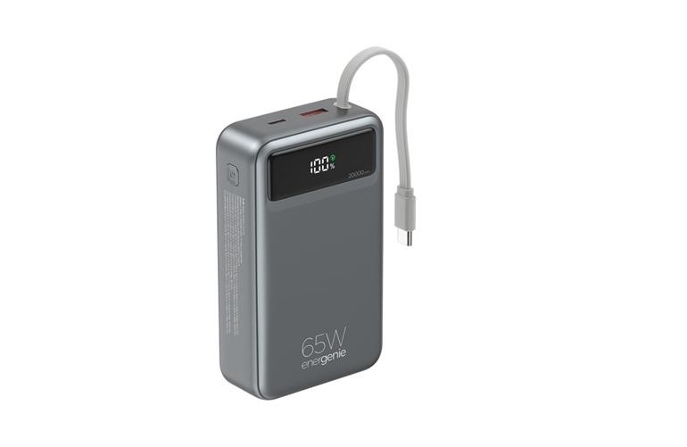 Gembird PB20-PD65-LCD-01 Ārējais akumulators 65W 20