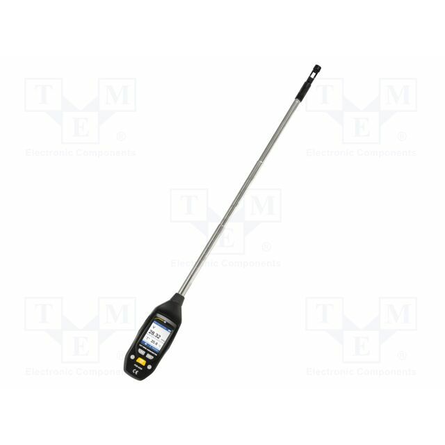 PCE INSTRUMENTS Thermoanemometer; LCD 2"; Velocity