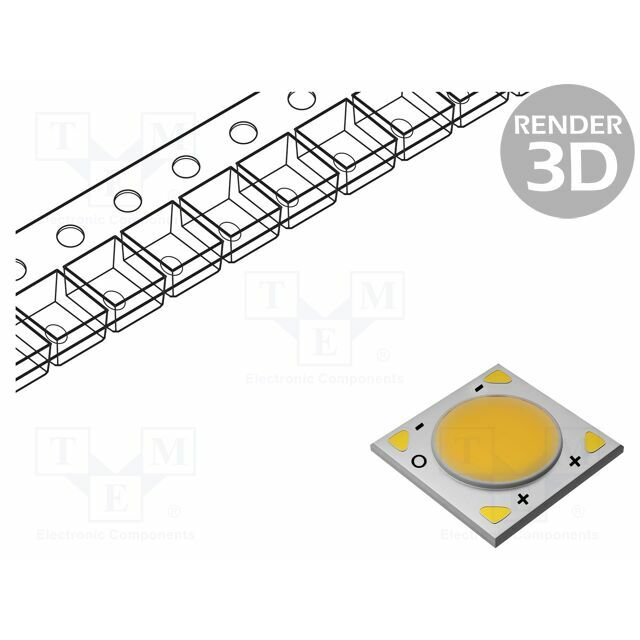 BRIDGELUX Power LED; COB; 5W; 2700K