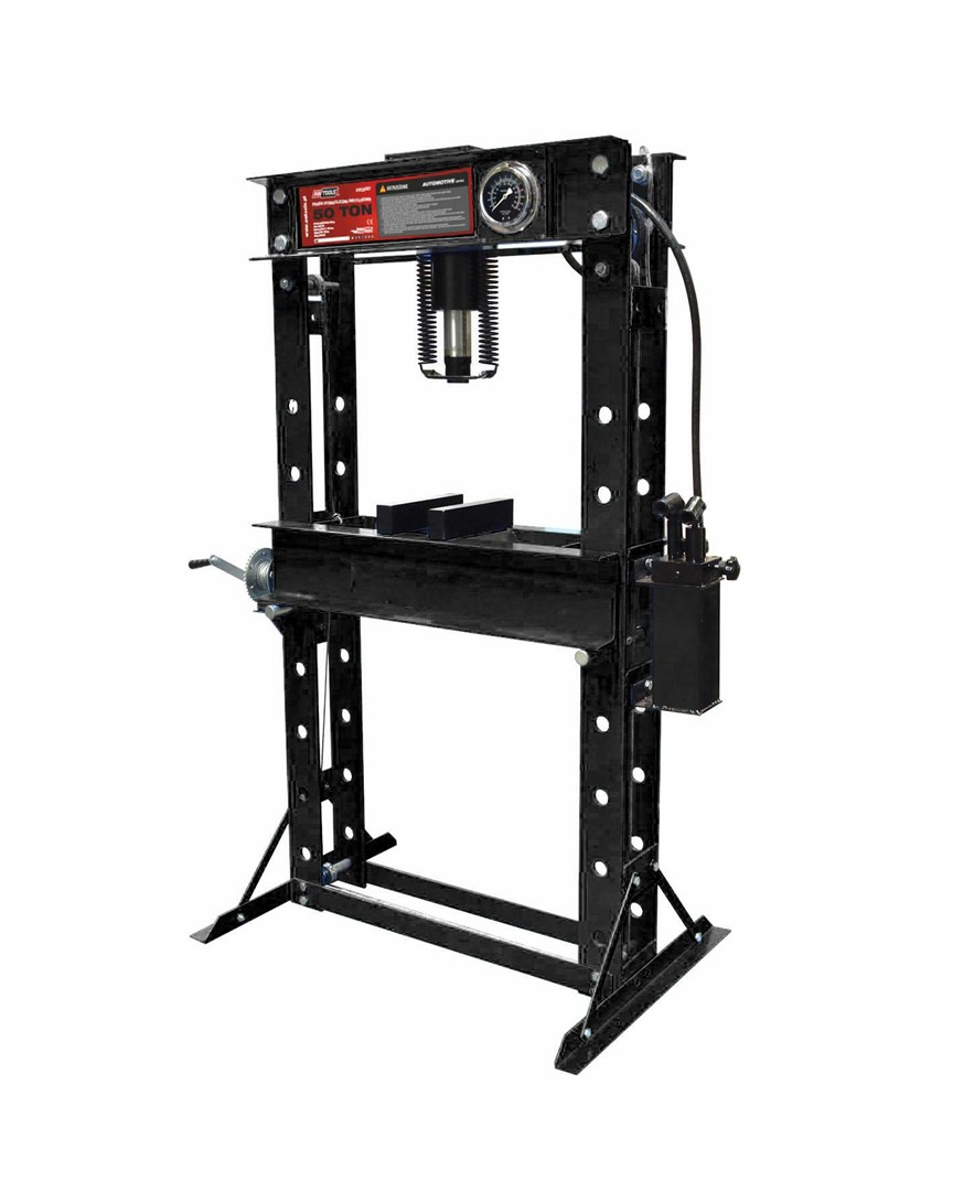 Awtools Hydraulic press with manometer 50T