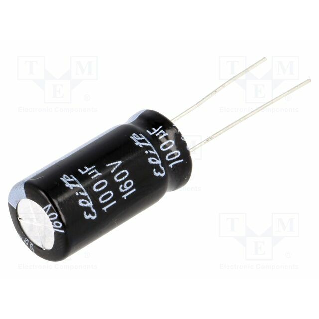 ELITE Capacitor: electrolytic; THT; 100uF; 160VDC