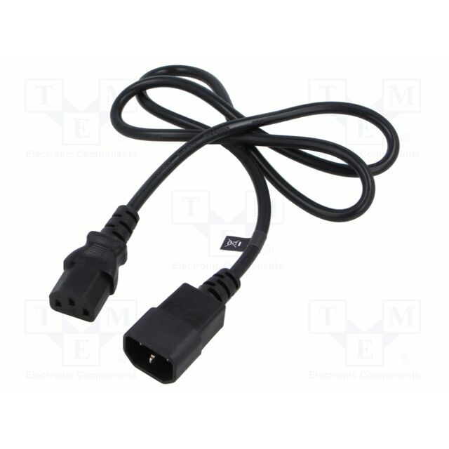 Cable; H05VV-F; 3x0.75mm2; IEC C13