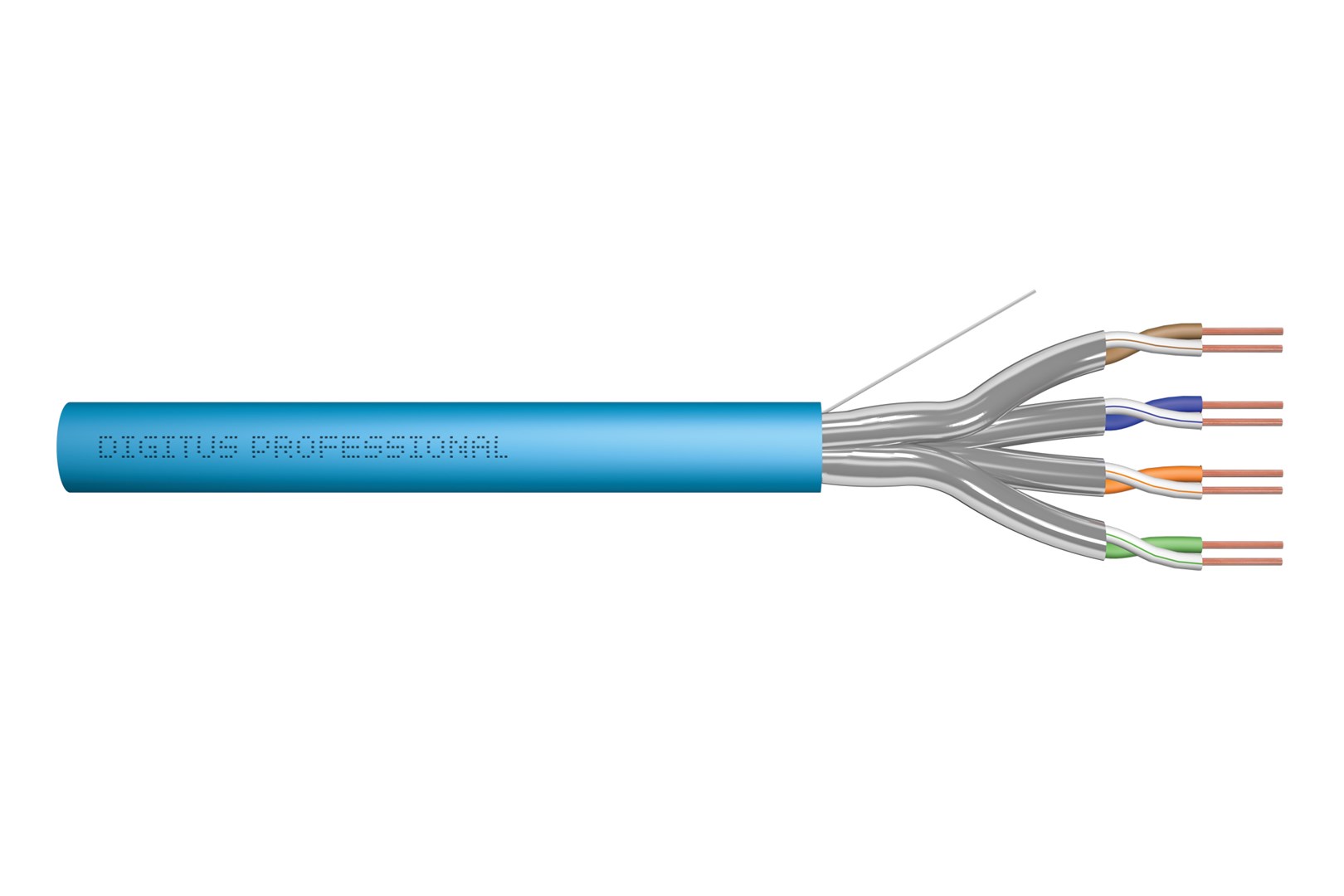 DIGITUS Wire; U/FTP; Cat 6; 4x2x23AWG