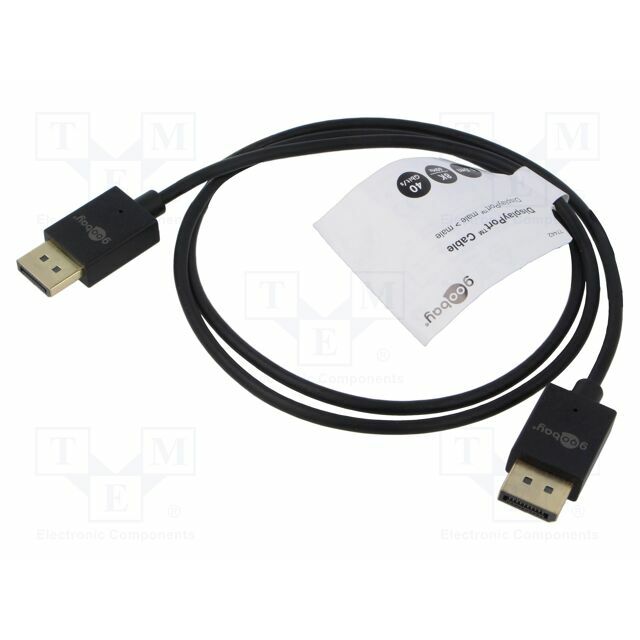 Cable; DisplayPort plug,both sides; PVC