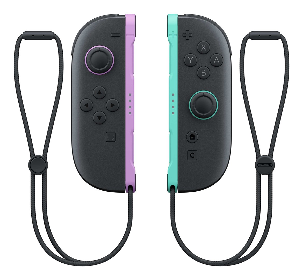 NINTENDO Controller Sort Grøn Lilla |