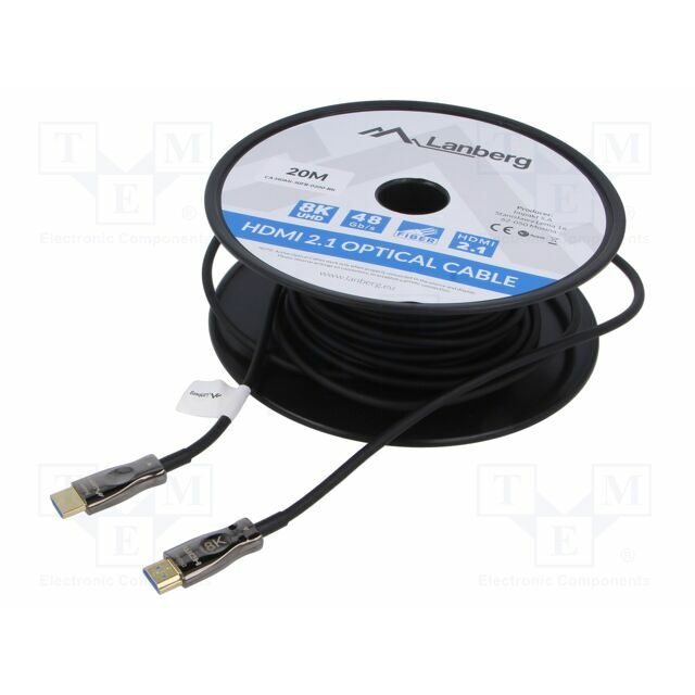 LANBERG Cable; HDMI plug,both sides