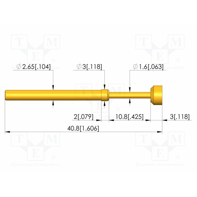 INGUN Test probe: ICT/FCT; 5A; Ø: