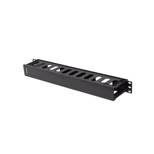 LANBERG Cable organizer; 1U; black; Standard: