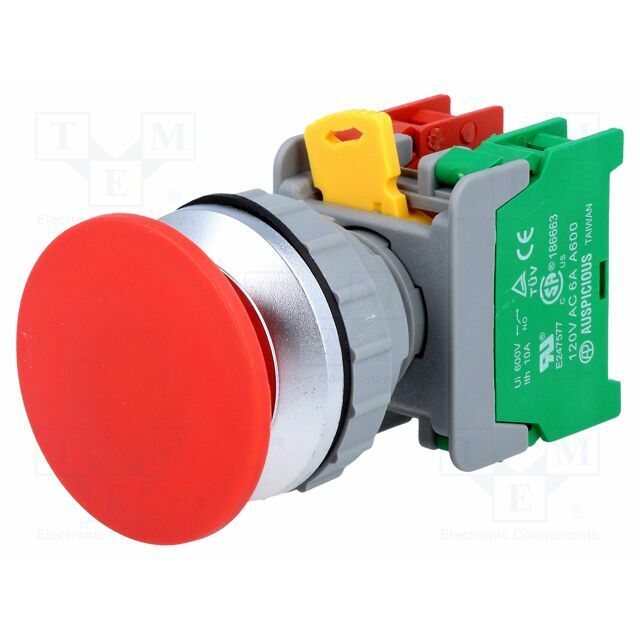 AUSPICIOUS Switch: push-button; 30mm; Stabl.pos: