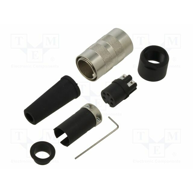 BINDER Connector: M16; plug; female; PIN: