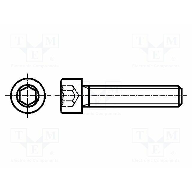 ELESA+GANTER Screw; M10; M10x16; 1.5
