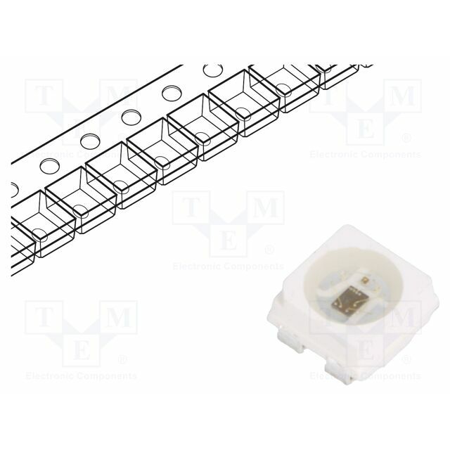 WORLDSEMI Programmable LED; RGB; SMD; PLCC4