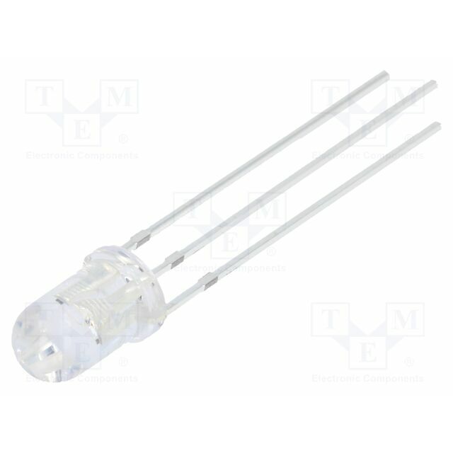 OPTOSUPPLY LED; red/green; 5mm; 30°; Front: