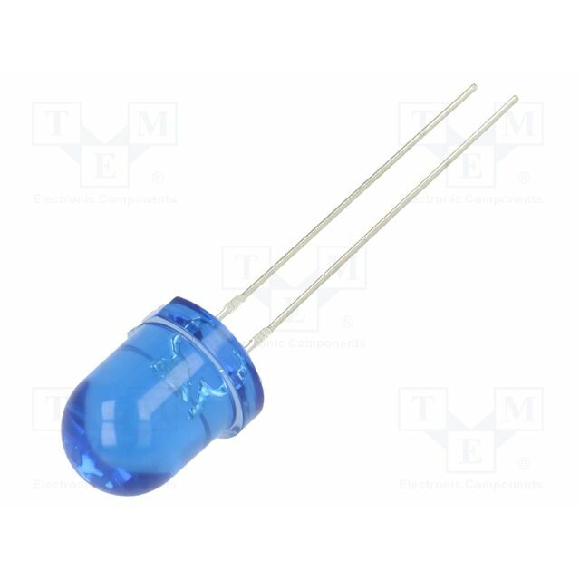OPTOSUPPLY LED; blue; 8mm; 2500mcd; 30°