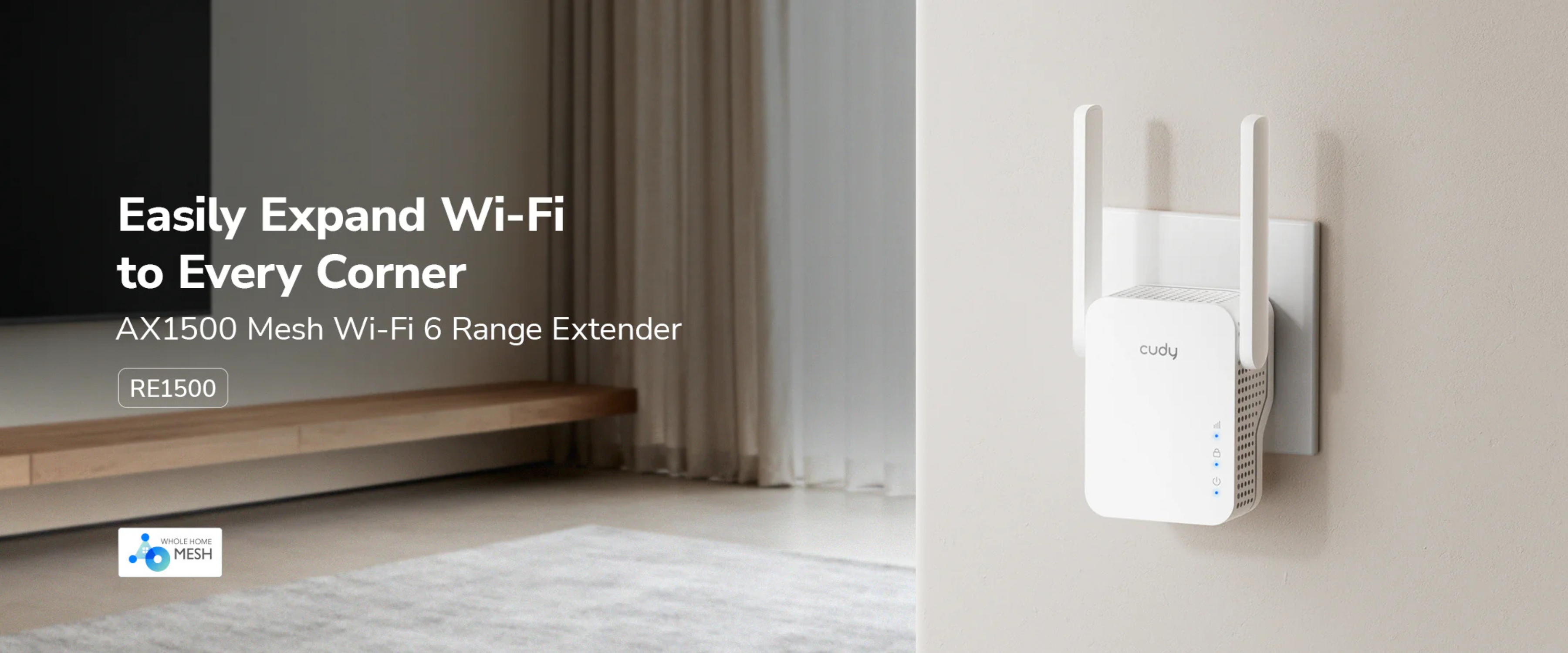 Universal WI-FI range extender RE1500 Wi-Fi