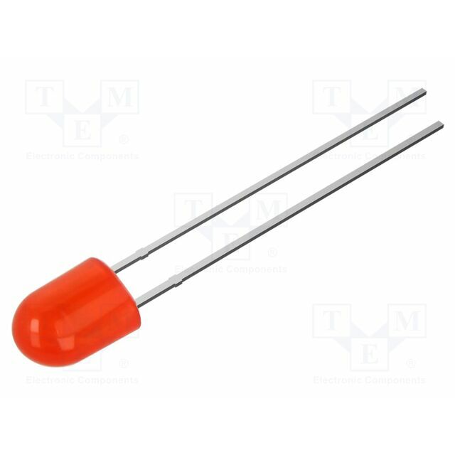 OPTOSUPPLY LED; red; oval; 5.2x3