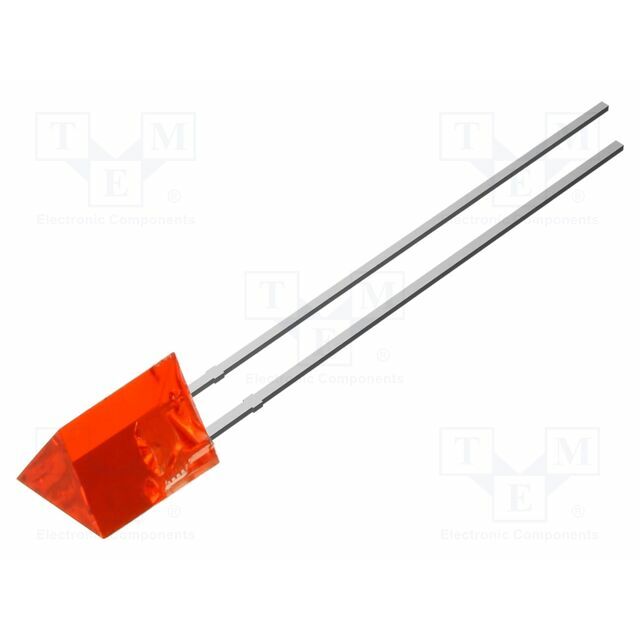 OPTOSUPPLY LED; red; 220mcd; 140°; Front: