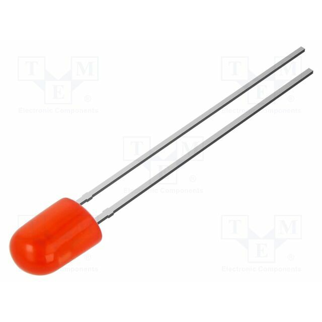 OPTOSUPPLY LED; red; oval; 5.2x3