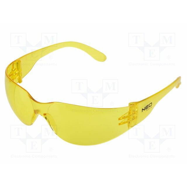 NEO TOOLS Safety spectacles; Lens: yellow