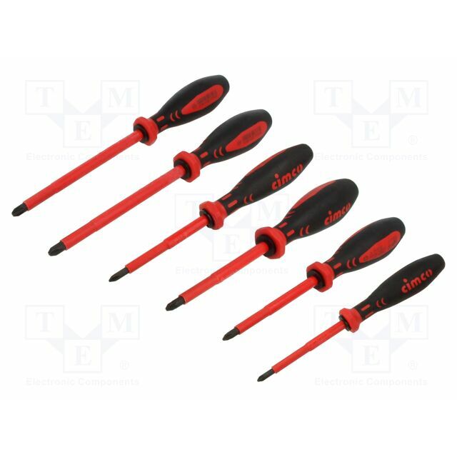 Screwdriver: insulated-set; Phillips,Pozidriv®; 6pcs. |