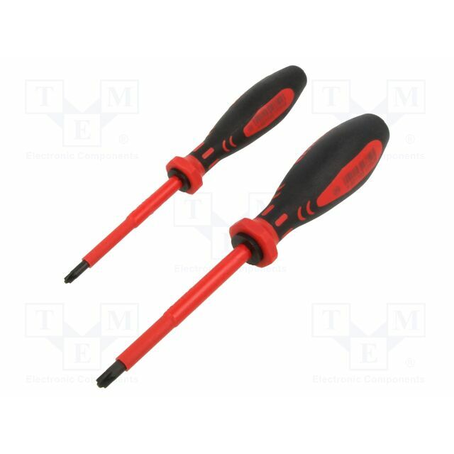 Screwdriver: universal-set; PlusMinus PZ-type; PZ2; 2pcs