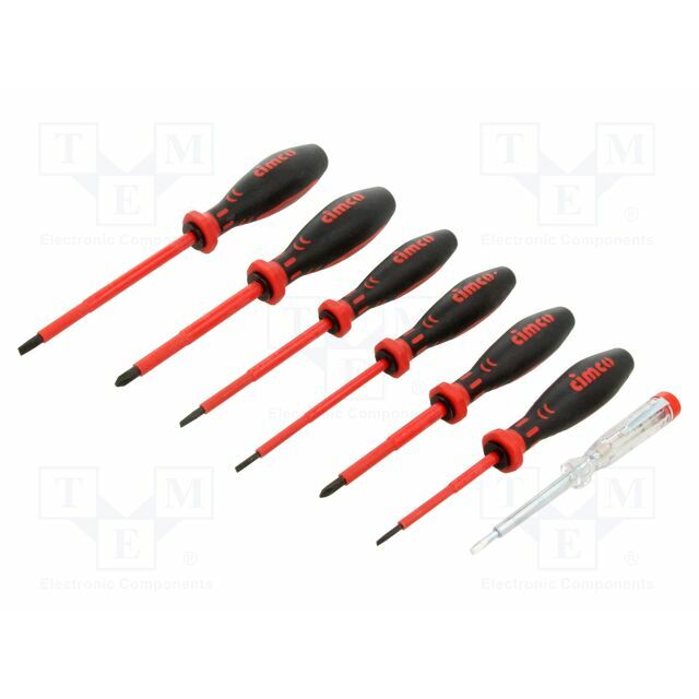 Screwdriver: insulated-set; Phillips,slot; 7pcs. |