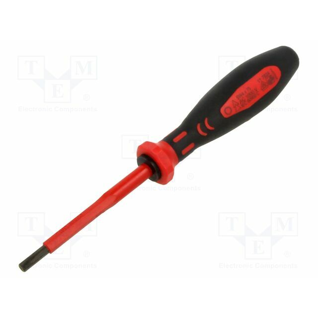 Screwdriver: insulated; hex key; HEX 4mm