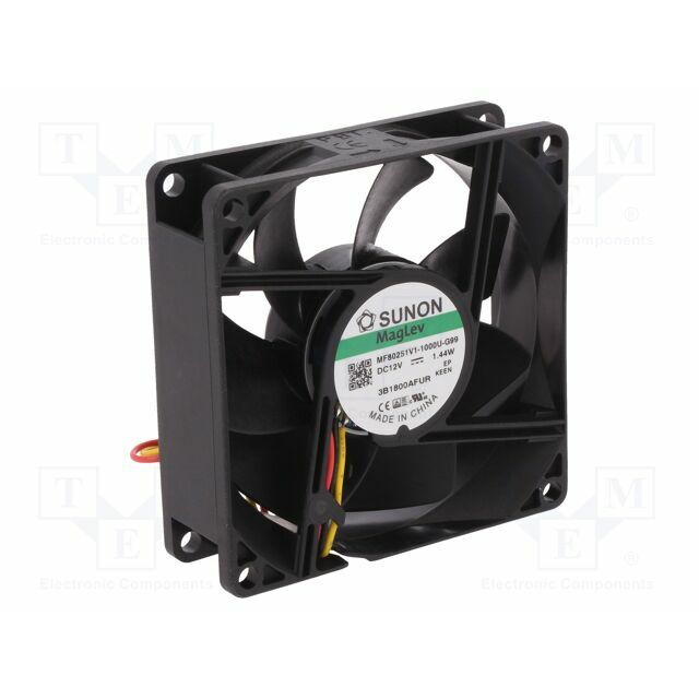 SUNON Fan: DC; 80x80x25mm; axial; 12VDC
