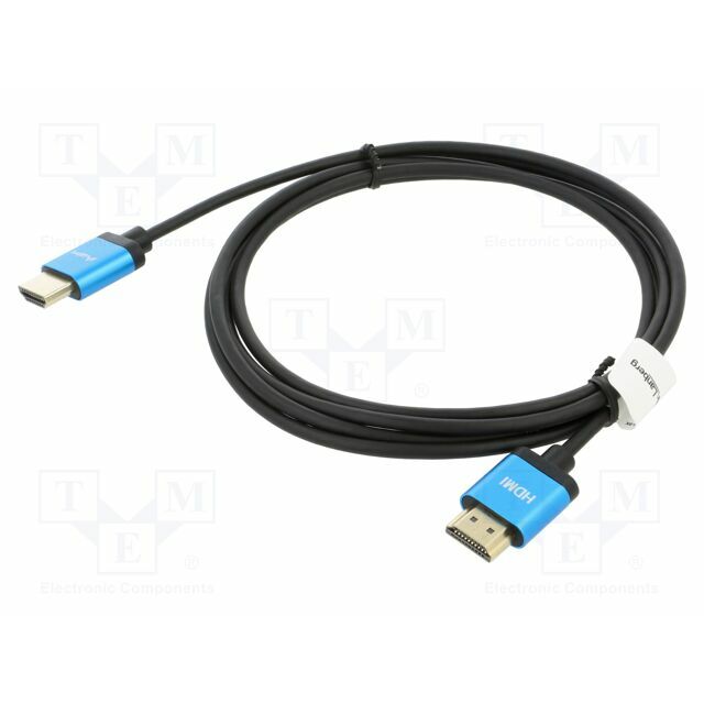 LANBERG Cable; HDMI plug,both sides