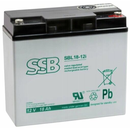 Akumulator żelowy AGM SSB SBL 18-12i
