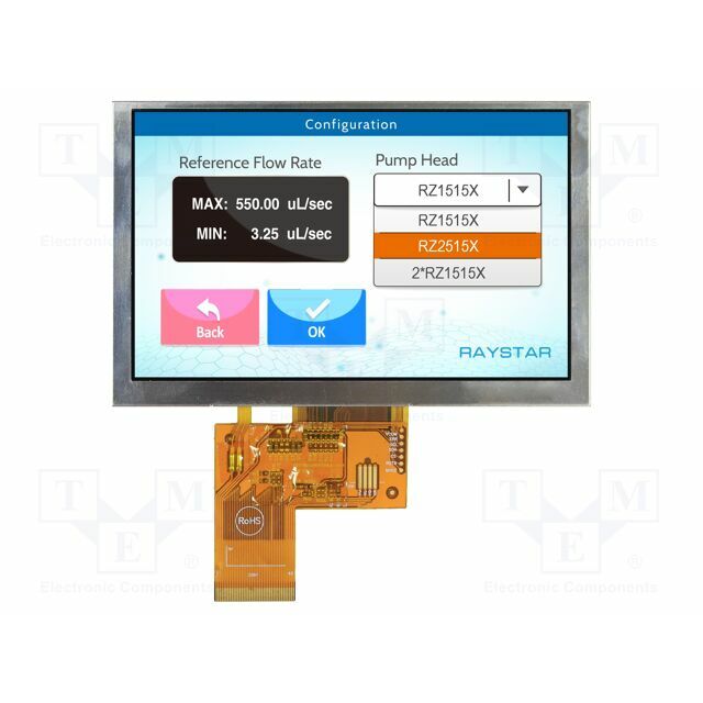 RAYSTAR OPTRONICS Display: TFT; 5"; 800x480