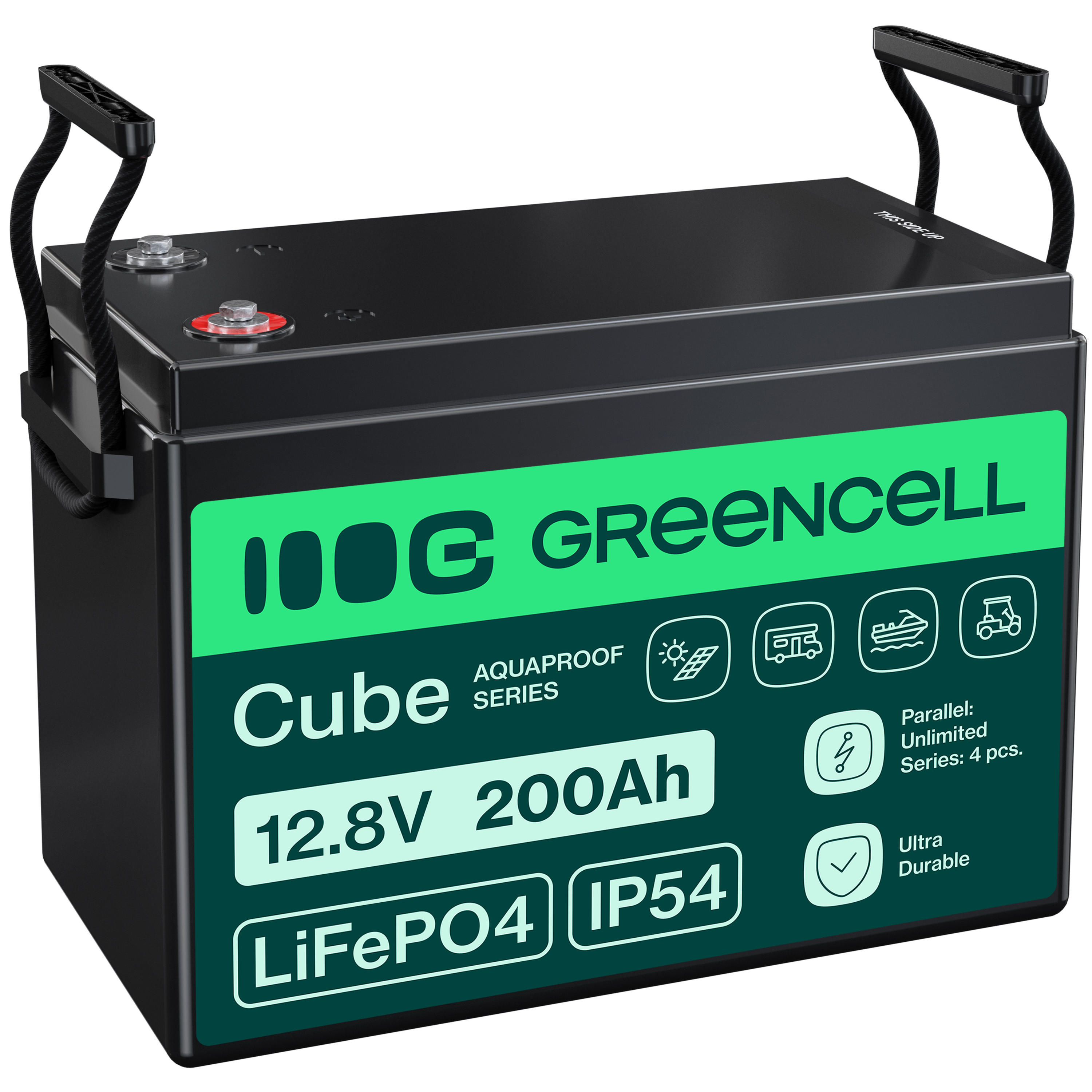 GREEN CELL Akumulators 200Ah 12,8V
