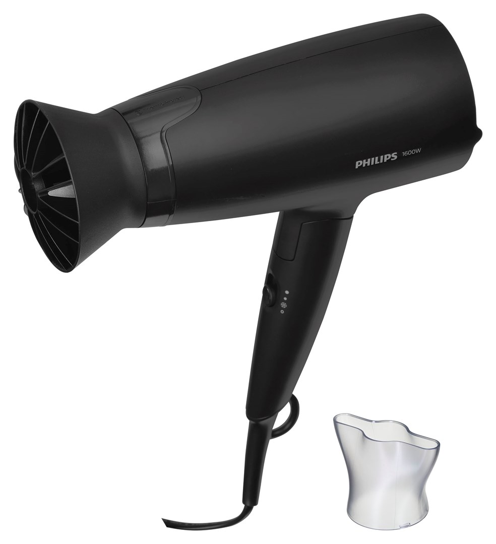 PHILIPS matu fēns 1600 W, melns