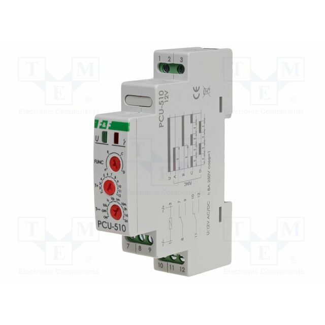 F&F Timer; 0,1s÷24days; DPDT; 250VAC/8A