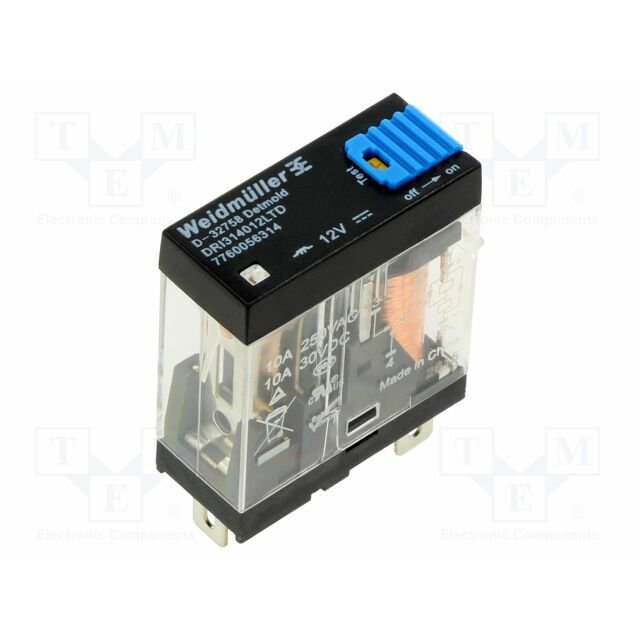WEIDMÜLLER Relay: electromagnetic; Ucoil: 12VDC; SPDT
