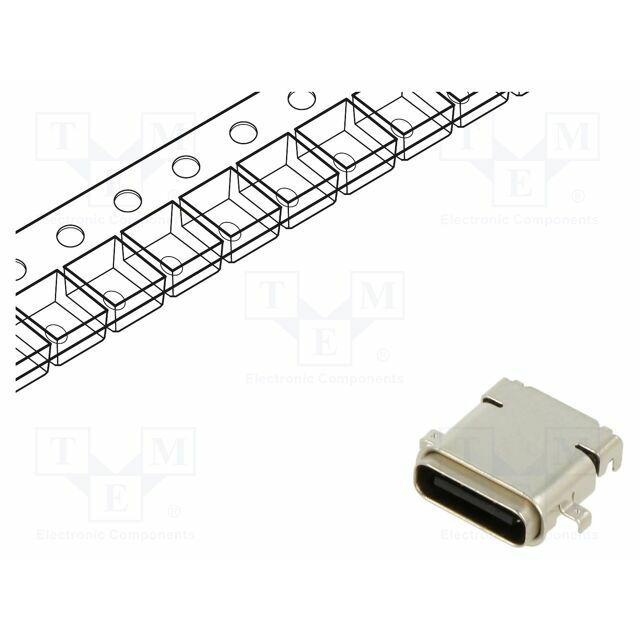 Same Sky® Connector: USB C; socket