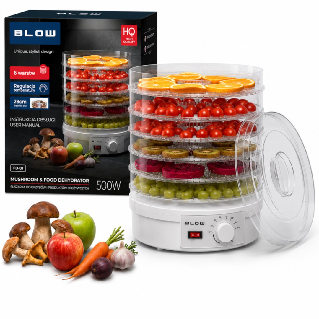 Mushroom, vegetable and fruit dryer 500W