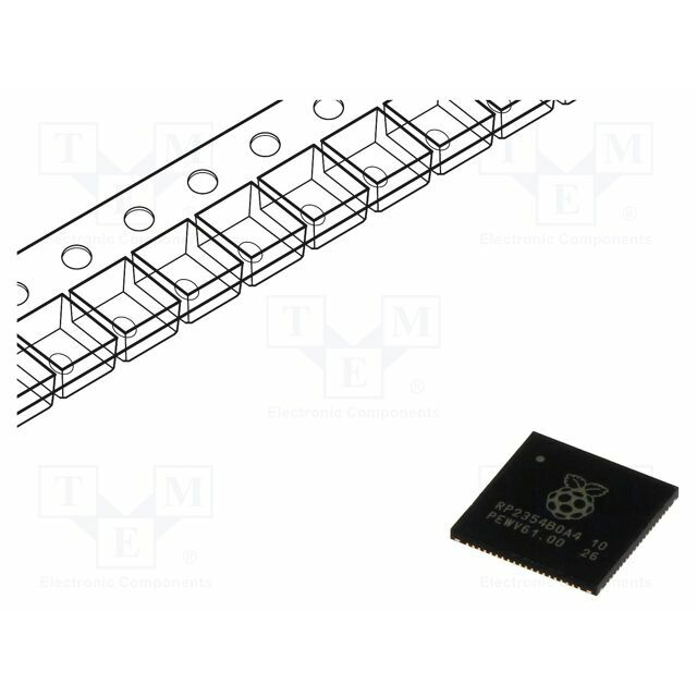 RASPBERRY PI IC: RP2354B0A4 microcontroller; IC