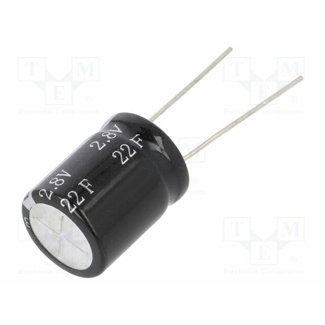 BIGCAP Supercapacitor; THT; 22F; 2.8VDC