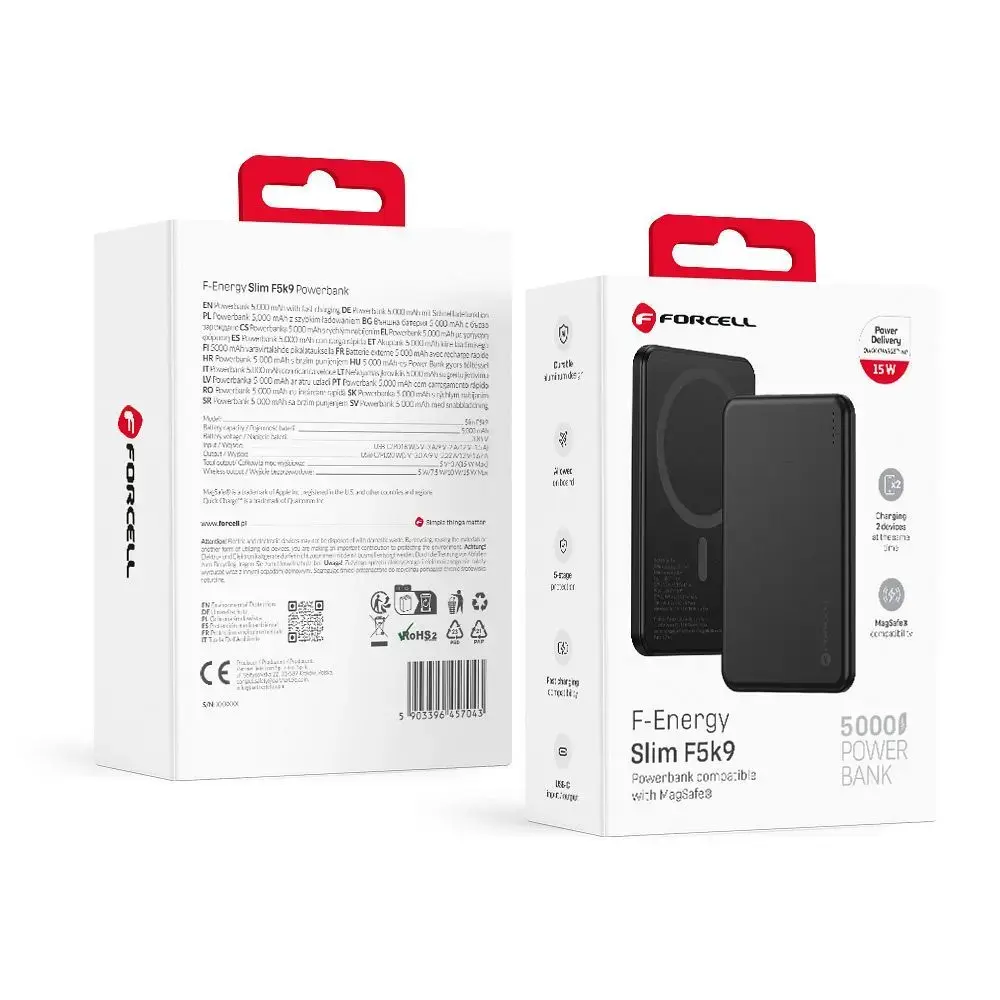 Powerbank compatible with MagSafe Forcell F-Energy