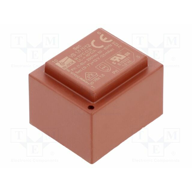 BLOCK Transformer: encapsulated; 1.5VA; 230VAC