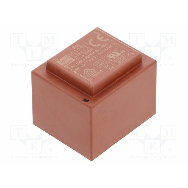 BLOCK Transformer: encapsulated; 2VA; 230VAC; 24V