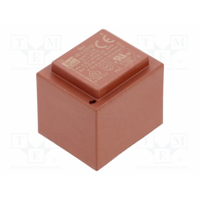 BLOCK Transformer: encapsulated; 2.3VA; 230VAC