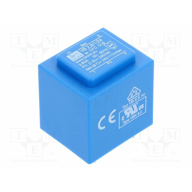 BLOCK Transformer: encapsulated; 2.8VA; 230VAC